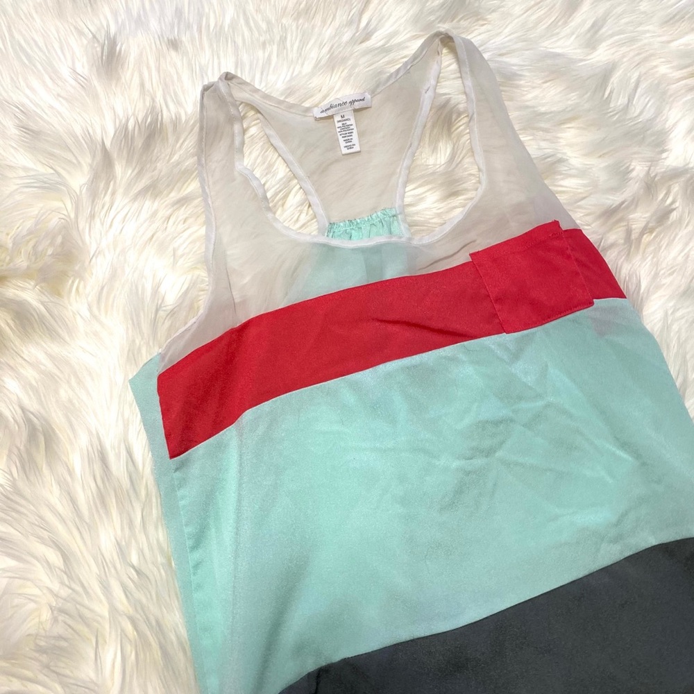 Razorback Color‎ Block Tank 💚 - Picture 2 of 5